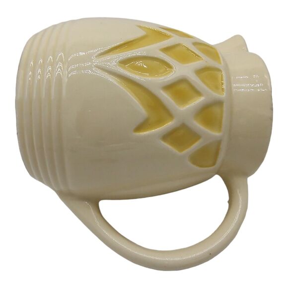 Robinson Ransbottom Vintage Cream & Yellow ~6" Pottery Pitcher Vase Planter - Picture 4 of 15